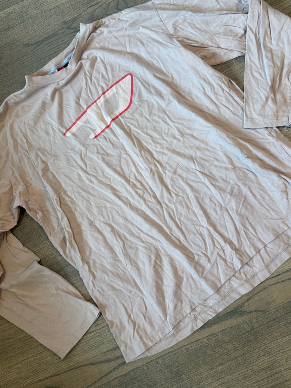 Diesel Vintage Y2K Tan Long Sleeve Cotton Shirt: Size XL